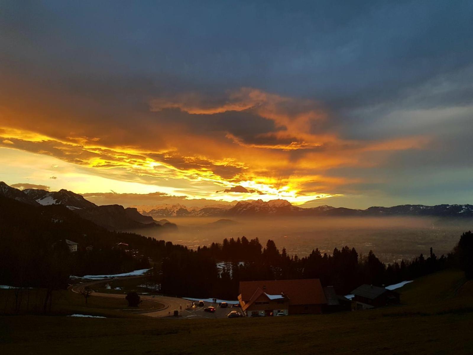 Grosszuegige Ferienwohnung Am Skigebiet Boedele Mit Rheintalblick Dornbirn Extérieur photo